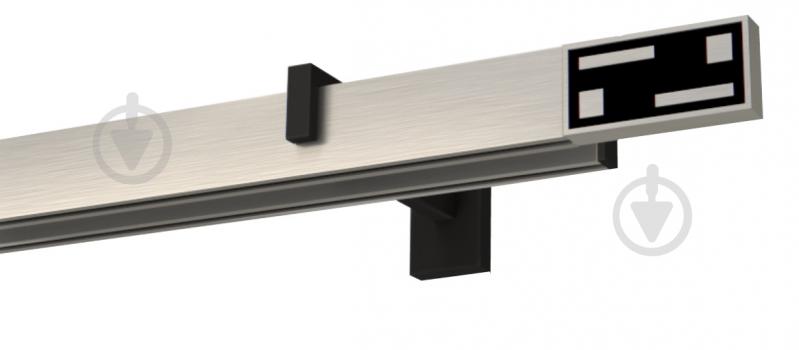 Комплект карнизу Quadrum G-Tech подвійний 14/160 см чорний/сталь профіль з чорними гачками - фото 2 Комплект карнизу Quadrum G-Tech подвійний 14/160 см чорний/сталь профіль з чорними гачками - фото 2