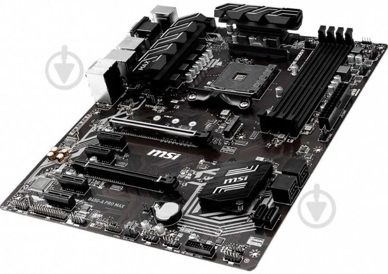 Материнская плата MSI B450-A PRO MAX (Socket AM4, Intel B450, mirco ATX) - фото 1