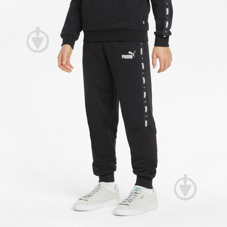 Брюки Puma ESS TAPE SWEATPANTS FL CL B BLACK 84730201 р. 152 черный - фото 3