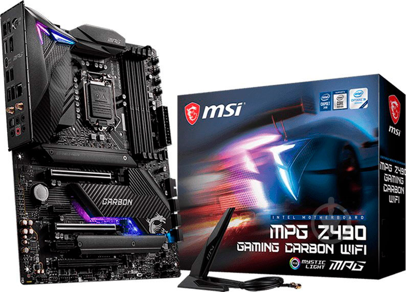 Материнська плата MSI MPG Z490 GAMING CARBON WIFI (Socket 1200, Intel Z490, ATX) - фото 5