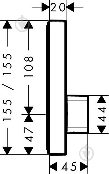 Смеситель Hansgrohe ShowerSelect 15768000 хром - фото 2
