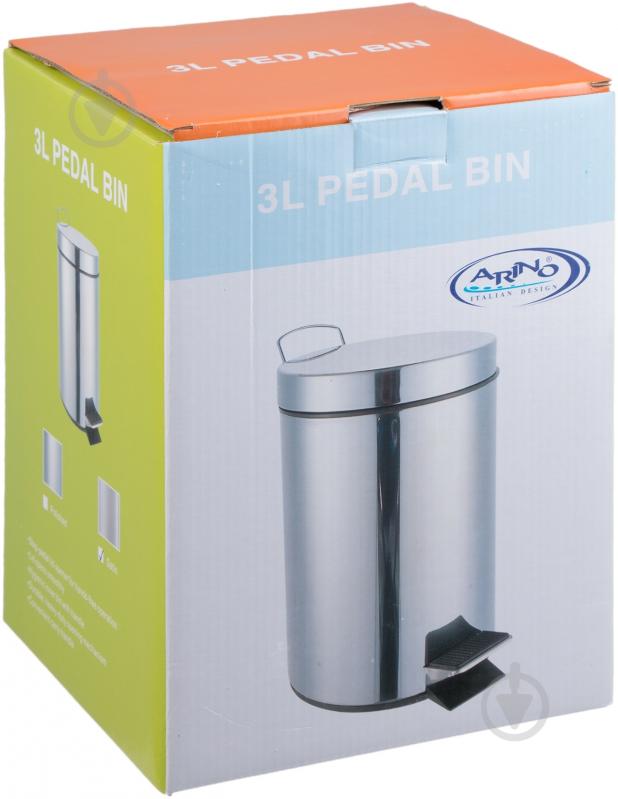 Ведро с педалью Arino 1302 - фото 3 Ведро с педалью Arino 1302 - фото 3