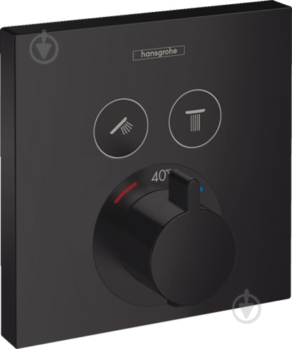 Змішувач Hansgrohe ShowerSelect 15768000 чорний матовий - фото 1 Змішувач Hansgrohe ShowerSelect 15768000 чорний матовий - фото 1