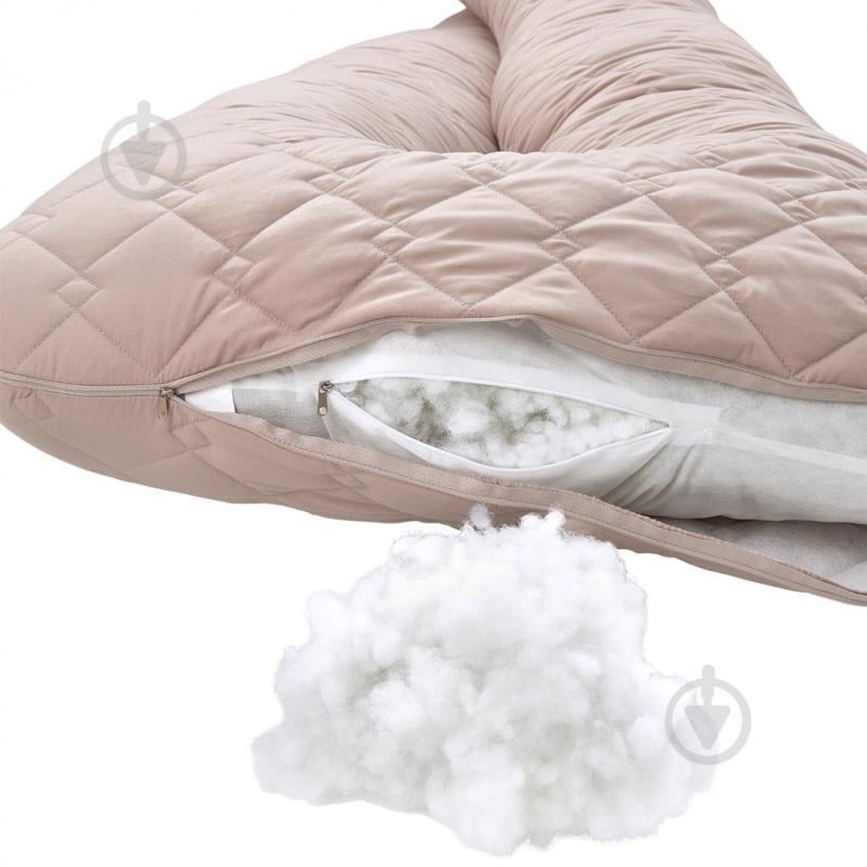 Подушка для вагітних Соня 140x75x20 см Sei Design бежевий - фото 7 Подушка для вагітних Соня 140x75x20 см Sei Design бежевий - фото 7