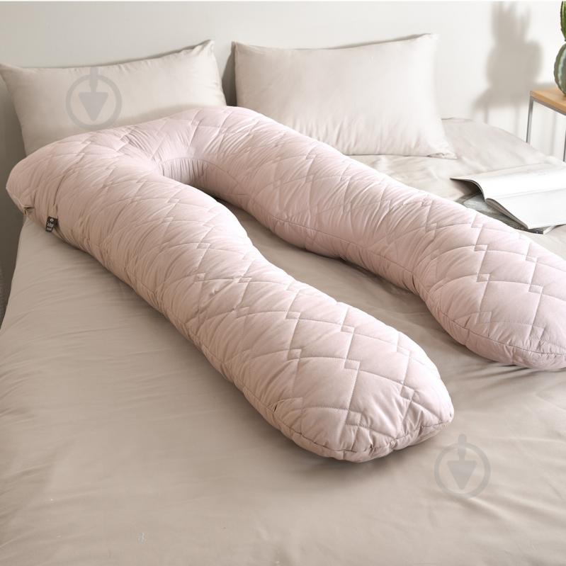 Подушка для вагітних Соня 140x75x20 см Sei Design бежевий - фото 10 Подушка для вагітних Соня 140x75x20 см Sei Design бежевий - фото 10