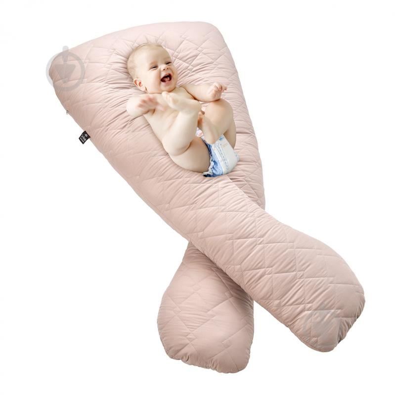 Подушка для вагітних Соня 140x75x20 см Sei Design бежевий - фото 4 Подушка для вагітних Соня 140x75x20 см Sei Design бежевий - фото 4