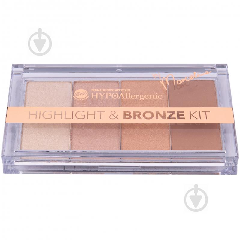 Палетка для контуринга Bell Highlight&Bronze Kit Hypo Allergenic №01 20 г - фото 1