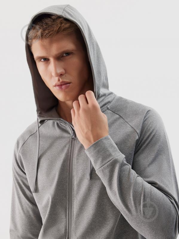 Джемпер 4F SWEATSHIRT FNK M268 4FWSS24TFSWM268-27M р.M сірий - фото 3