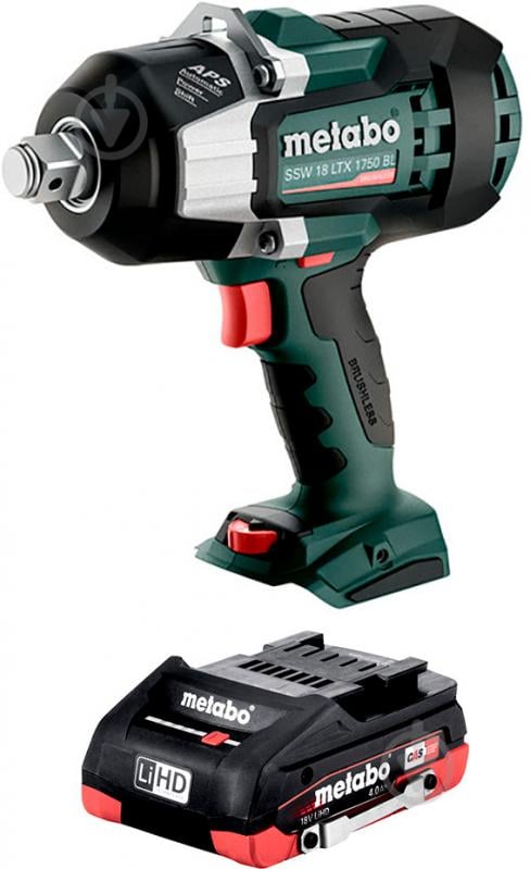 Гайковерт ударный аккумуляторный Metabo SSW 18 LTX 1750 BL UA602402850 - фото 1