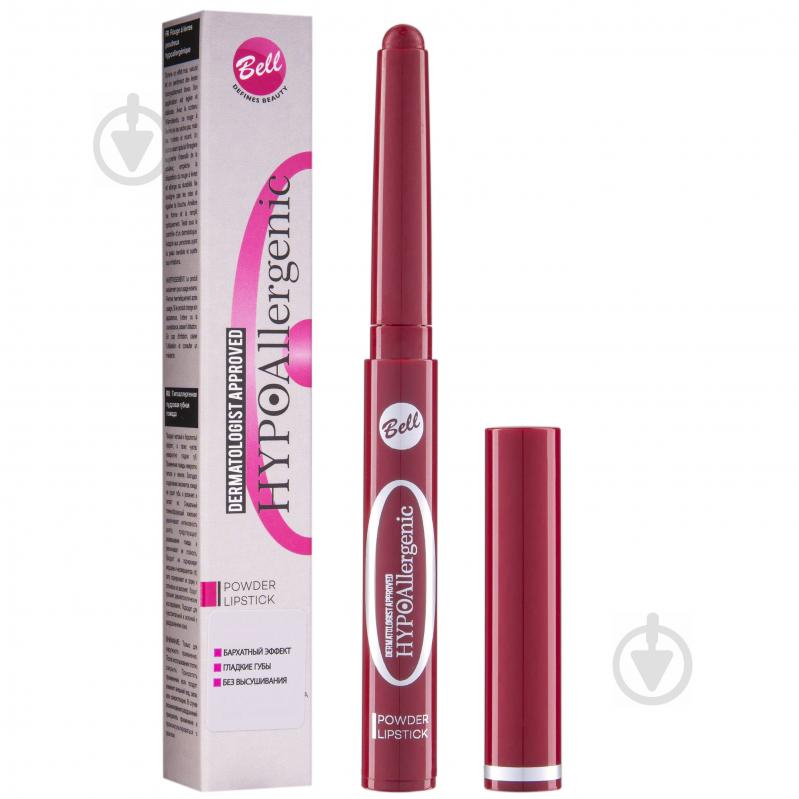 Помада-олівець Bell Hypo Allergenic Powder 04 ruby red 5 г - фото 1