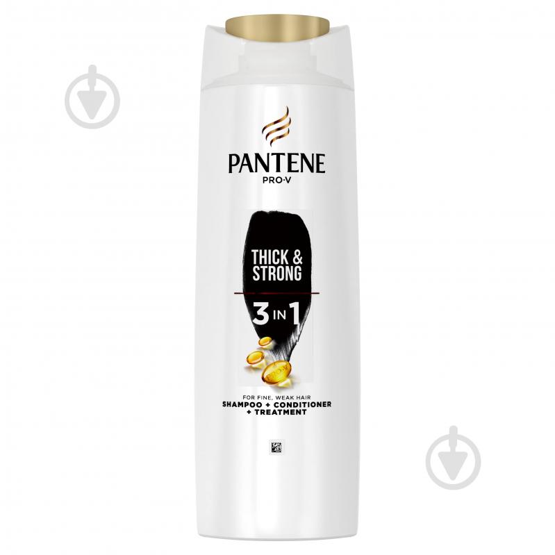 Шампунь 3 в 1 Pantene Густое и крепкое 360 мл - фото 1