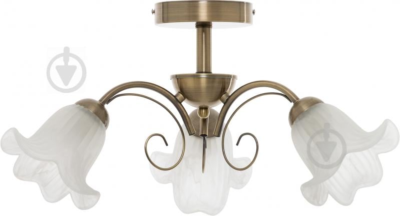 Люстра стельова Accento lighting Mollis 3xE14 антична латунь ALDW-MD96038-3 AB - фото 2