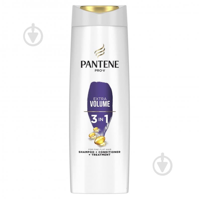 Шампунь 3 в 1 Pantene Дополнительный объем 360 мл - фото 1