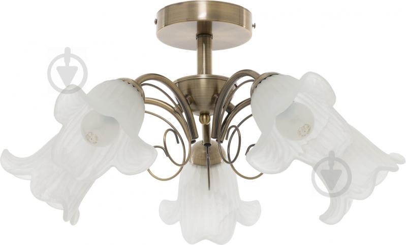 Люстра стельова Accento lighting Mollis 5xE14 антична латунь ALDW-MD96038-5 AB - фото 1