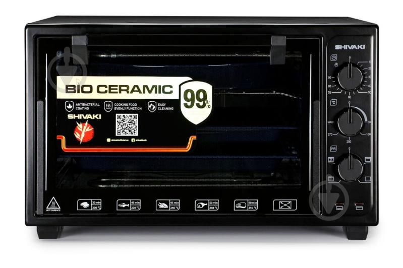 Електрична піч Shivaki MD 3618 L BLACK-BLACK - фото 1