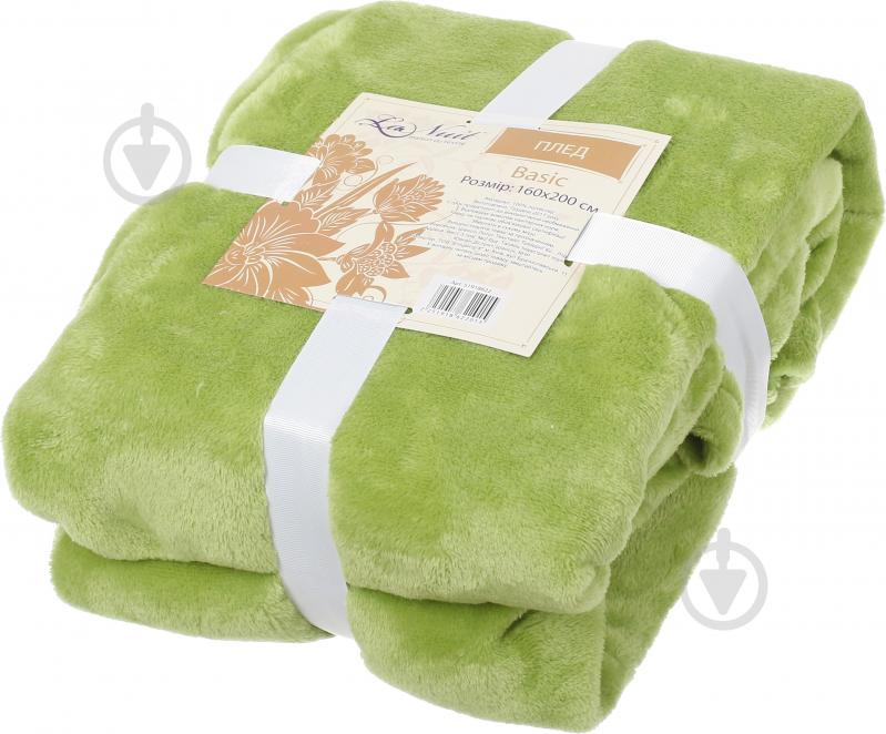 Плед Basic 160x200 см зеленый La Nuit - фото 3