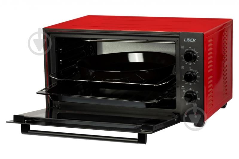 Електрична піч Lider 4223 LUX BLACK-BLACK-RED - фото 3