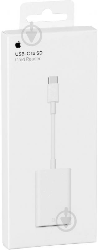 SD-адаптер Apple USB Type-C to SD белый (MUFG2ZM/A) Card Reader Model A2082 - фото 5