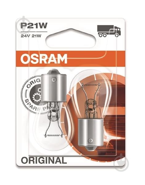 Автолампа галогенна Osram Original Line P21W 21 Вт 2 шт.(OS751102B) - фото 1