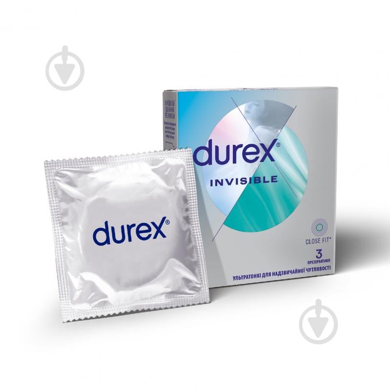 Презервативи Durex INVISIBLE ультратонкі 3 шт. - фото 1