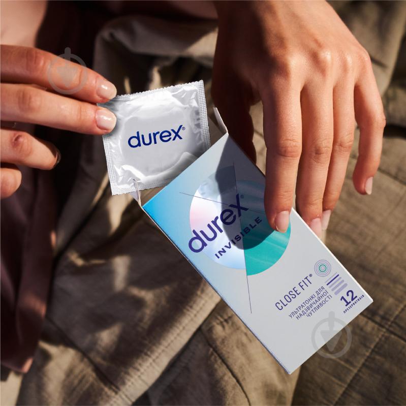 Презервативи Durex Invisible латексні з силіконовою змазкою ультратонкі 12 шт. - фото 3