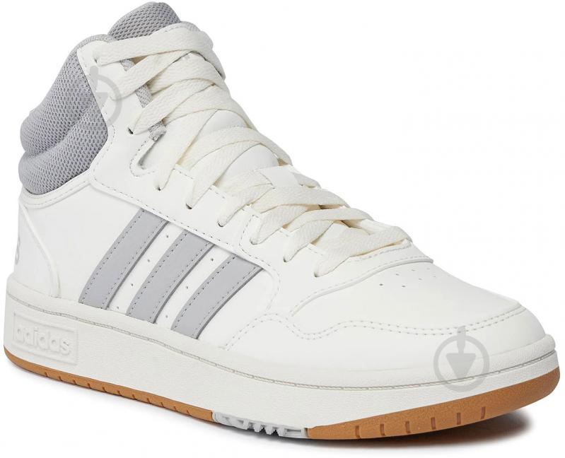 Кросівки чоловічі Adidas HOOPS 3.0 MID IG5568 р.46 білі - фото 3