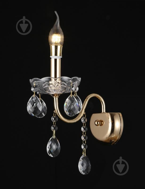 Бра Blitz 1x40 Вт E14 золотой 3039-11 - фото 1 Бра Blitz 1x40 Вт E14 золотой 3039-11 - фото 1