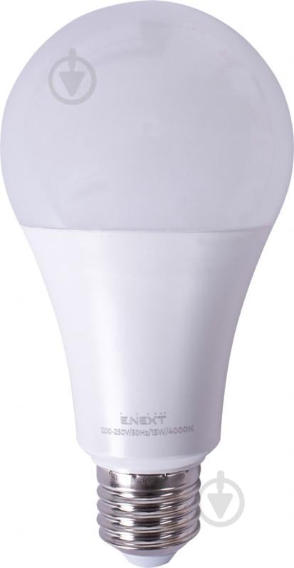 Лампа світлодіодна E.NEXT 15 Вт A70 E27 220 В 4000 К l0650602 - фото 1 Лампа світлодіодна E.NEXT 15 Вт A70 E27 220 В 4000 К l0650602 - фото 1