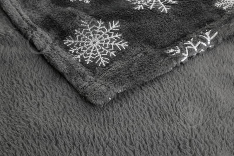 Плед Basic Glitter Snow 150x190 см серый с белым La Nuit - фото 3 Плед Basic Glitter Snow 150x190 см серый с белым La Nuit - фото 3