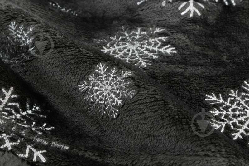 Плед Basic Glitter Snow 150x190 см серый с белым La Nuit - фото 2 Плед Basic Glitter Snow 150x190 см серый с белым La Nuit - фото 2