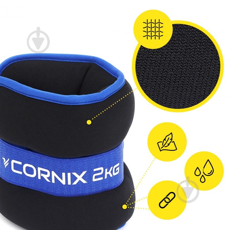 Манжеты-утяжелители Cornix XR-0174 2x2 кг - фото 12