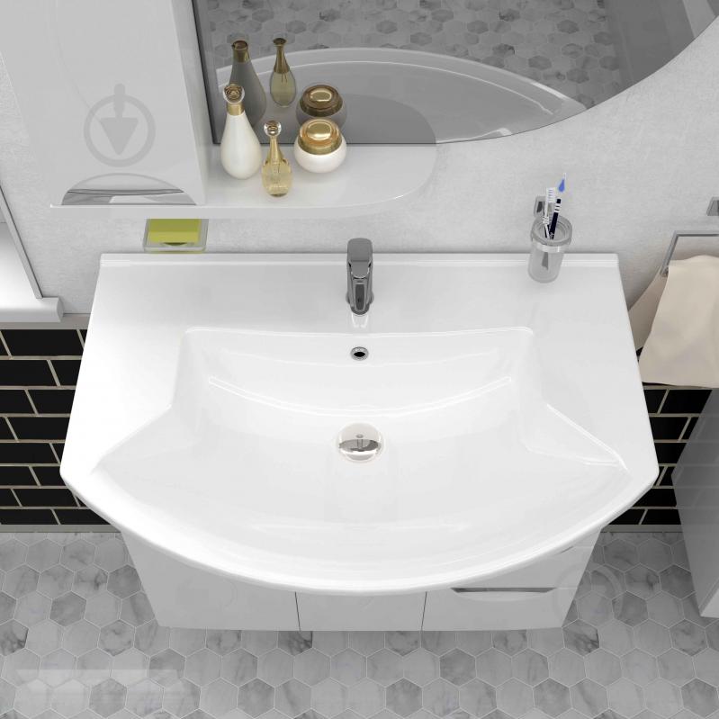 Тумба підлогова Aqua Rodos Глорія 05GL75 з умивальником Evita 75 - фото 4