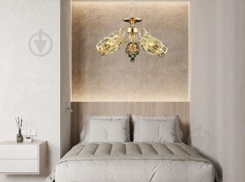 Люстра подвесная Blitz 5x40 Вт E27 золото 5431-45 - фото 2