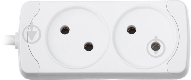 Подовжувач Gunsan без заземлення 2 гн. білий 5 м - фото 3 Подовжувач Gunsan без заземлення 2 гн. білий 5 м - фото 3