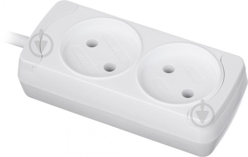 Подовжувач Gunsan без заземлення 2 гн. білий 5 м - фото 2 Подовжувач Gunsan без заземлення 2 гн. білий 5 м - фото 2