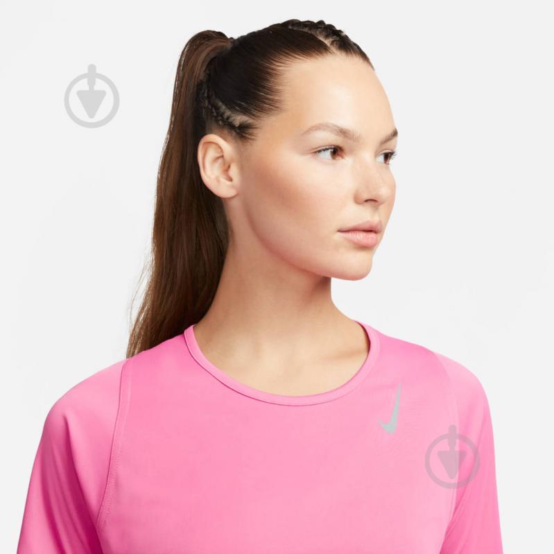 Футболка Nike W NK DF RACE TOP SS DD5927-684 р.L розовый - фото 3