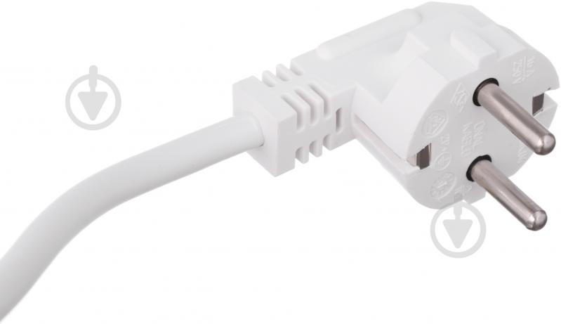 Подовжувач Gunsan 2 гн. 3 м з вимикачем білий із заземленням 2 гн. білий 3 м 2/3 з кн. з заз. - фото 4