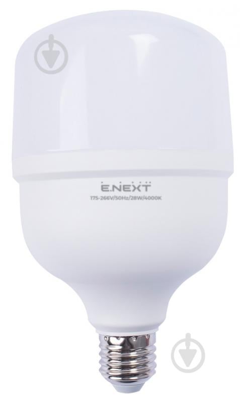 Лампа світлодіодна E.NEXT 28 Вт E27 230 В 4000 К l0650637 - фото 1 Лампа світлодіодна E.NEXT 28 Вт E27 230 В 4000 К l0650637 - фото 1