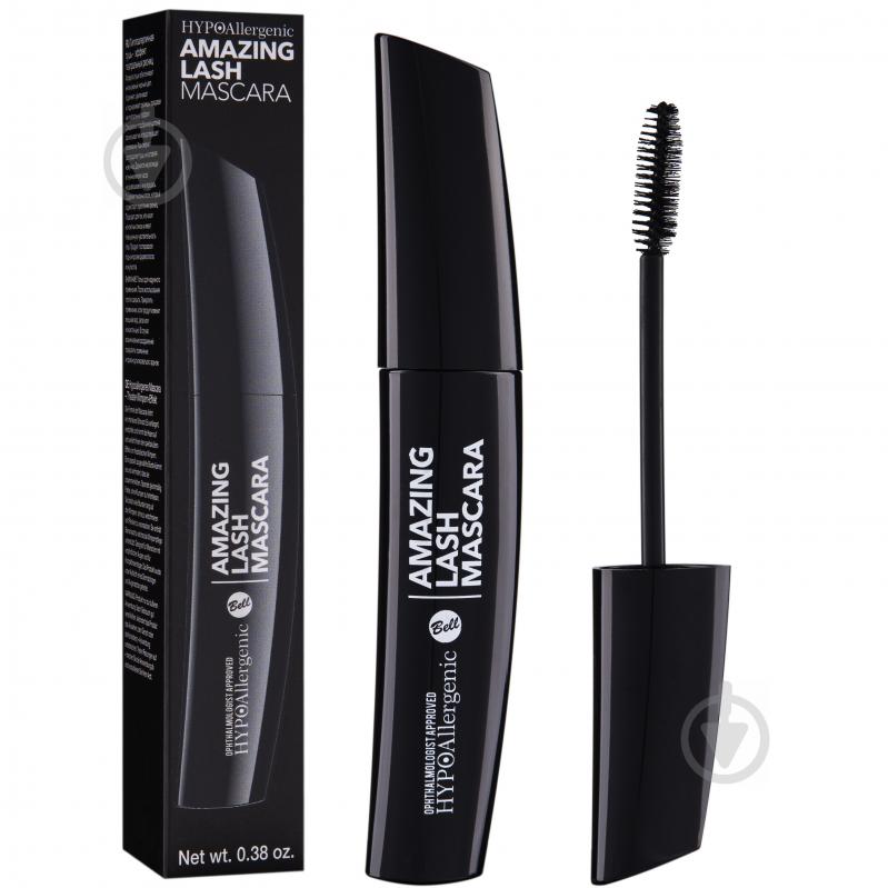 Туш для вій Bell Amasing Lash HypoAllergenic чорний 9 г - фото 1