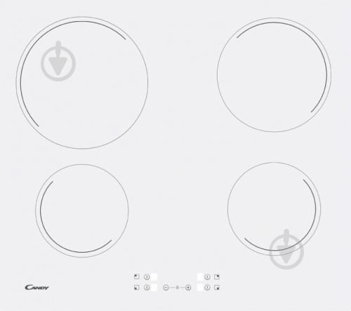 Варильна поверхня електрична Candy CH 64 CCW - фото 1 Варильна поверхня електрична Candy CH 64 CCW - фото 1