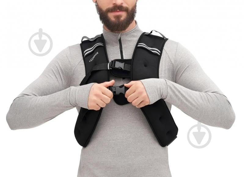 Жилет-обважнювач Cornix Жилет-обважнювач Weight Vest XR-0344 чорний 1x8 кг - фото 8 Жилет-обважнювач Cornix Жилет-обважнювач Weight Vest XR-0344 чорний 1x8 кг - фото 8