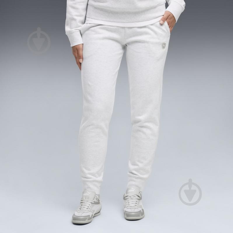Брюки Puma ESS ELEVATED SWEATPANTS FL CL 69407505 р. S серый - фото 1