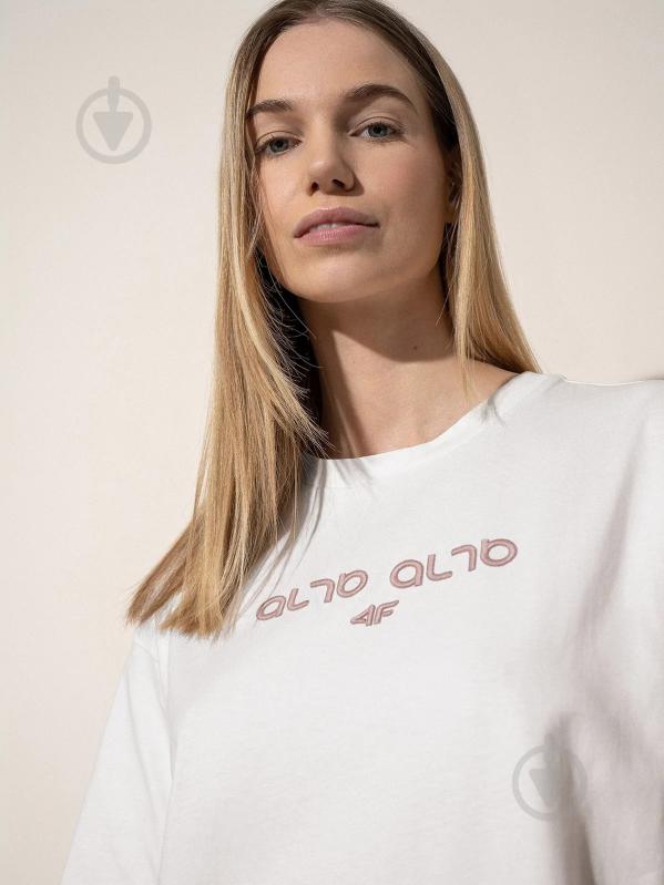 Футболка 4F AL*4F_TSHIRT 4FSS22TTSHF140-11S р.M белый - фото 3