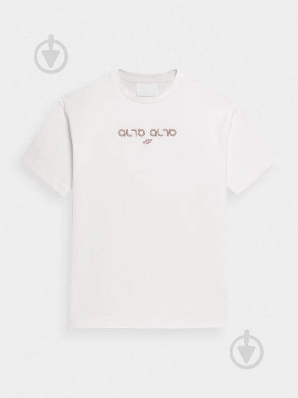 Футболка 4F AL*4F_TSHIRT 4FSS22TTSHF140-11S р.M белый - фото 5