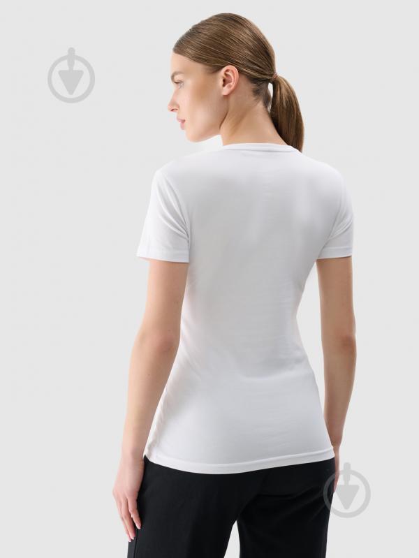 Футболка 4F TSHIRT F2255 4FWMM00TTSHF2255-10S р.XS білий - фото 2