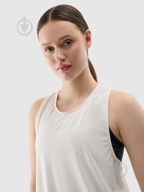 Майка 4F SLEEVELESS FNK F412 4FWSS25TFSLF412-11S р.XS білий - фото 3