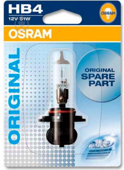 Автолампа галогенна Osram Original HB4 51 Вт 1 шт.(9006-01B) - фото 3