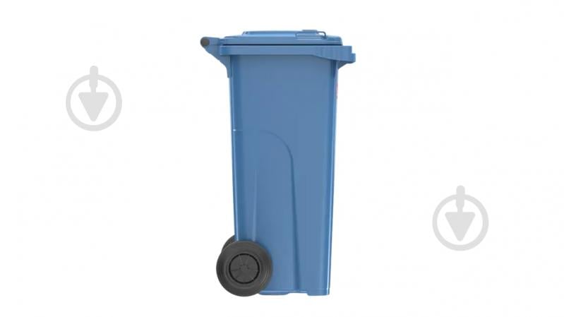 Бак для мусора с крышкой SULO передвижной 120 л синий - фото 3 Бак для мусора с крышкой SULO передвижной 120 л синий - фото 3