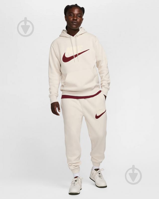 Брюки Nike M NK CLUB BB JOGGER CHNL FTRA FN3094-104 р. XL бежевый - фото 7