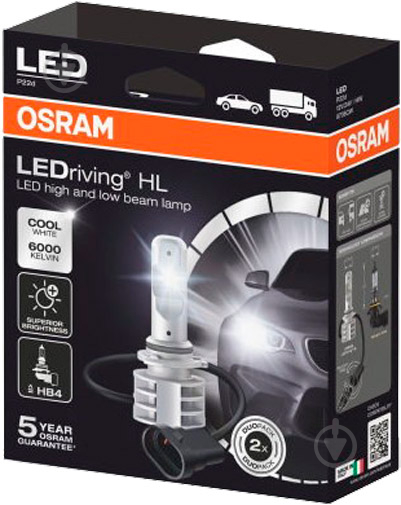 Автолампа світлодіодна Osram LEDriving HB4 14 Вт 2 шт.(9736CW) - фото 3